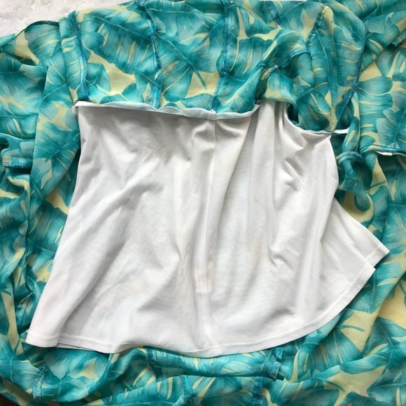 Show Me Your Mumu Women's Hawaiian Tropical Leaf Print Chiffon Maxi Skirt Size L - Picture 6 of 10